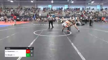 138 lbs Prelims - Aiden Naseman, Team Claws Red vs Nikolas Baugh, Indiana High Rollers HS