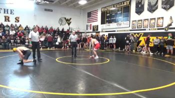 157 lbs Quarterfinal - Zaddek Vangorder, Center Point-Urbana vs Cael Weisskopf, HLV, Victor