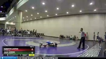 106 lbs Round 6 (8 Team) - Zack Koenig, Michigan Blue AS vs Karstyn Lhotak, SD Blue