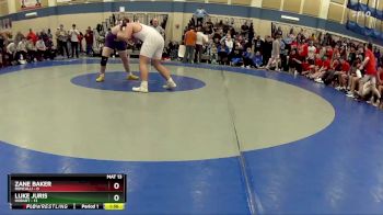 285 lbs Placement (16 Team) - Luke Juris, Hobart vs Zane Baker, Roncalli