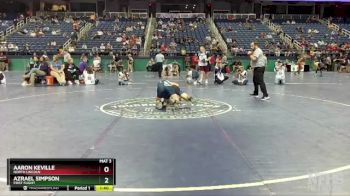 3A 144 lbs Champ. Round 1 - Azrael Simpson, First Flight vs Aaron Keville, North Lincoln