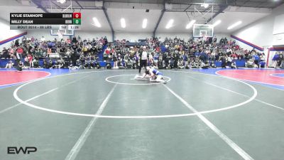 89 lbs Quarterfinal - Kylie Stanhope, Sallisaw Lady Black Diamonds vs Milly Dean, Berryhill High School