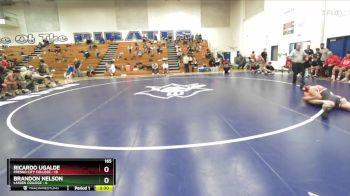 165 lbs Quarters & 1st Wb (16 Team) - Ricardo Ugalde, Fresno City College vs Brandon Nelson, Lassen College