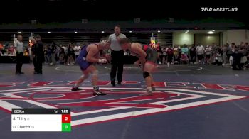 220 lbs Quarterfinal - Jared Thiry, IA vs Dan Church, PA