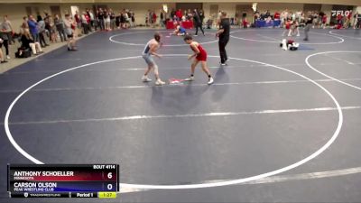 102 lbs Semifinal - Anthony Schoeller, Minnesota vs Carson Olson, Peak Wrestling Club