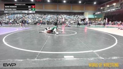 115 lbs Consi Of 32 #1 - Duke Hodson, Mad Dog Wrestling Club vs Michael Hall, Sierra Sabers