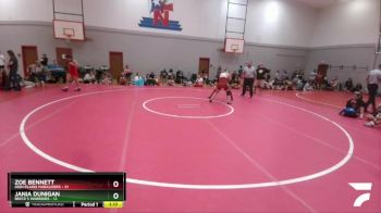 132 lbs Round 3 (6 Team) - Jania Dunigan, Reece`s Warriors vs Zoe Bennett, High Plains Marauders