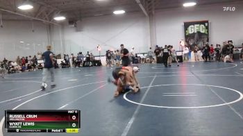 135 lbs Champ. Round 2 - Wyatt Lewis, Clovis HS vs Russell Crum, Wellington