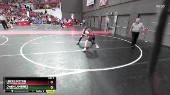 115 lbs Cons. Round 5 - Owen Lambries, Holmen Wrestling Club vs Lucas Epstein, Weyauwega-Fremont