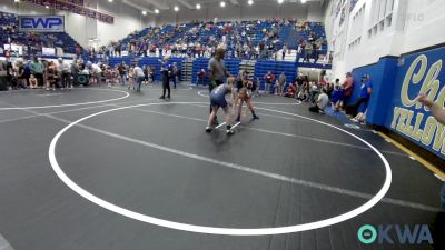 67-70 lbs Quarterfinal - Everleigh Crossett, Choctaw Ironman Youth Wrestling vs Ella Guillory, Newcastle Youth Wrestling