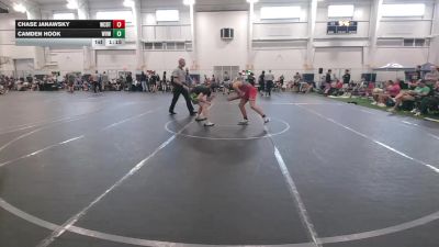 130 lbs Round 7 (8 Team) - Chase Janawsky, Wrecking Crew Demolition Team vs Camden Hook, West Virginia Wild