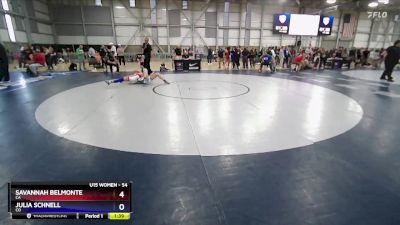 54 lbs Cons. Round 3 - Savannah Belmonte, CA vs Julia Schnell, CO