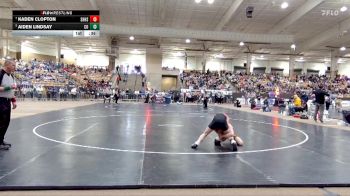 AA 126 lbs Cons. Round 3 - Kaden Clopton, Science Hill High School vs Aiden Lindsay, Coffee Co. Central High School