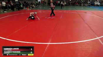 60 lbs Semifinal - Harrison Larson, Worthington vs Maverick Masching, Westfield