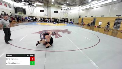 197F lbs Rr Rnd 1 - Kevin Taylor, Sacred Heart vs Jackson Van Kley, Army West Point