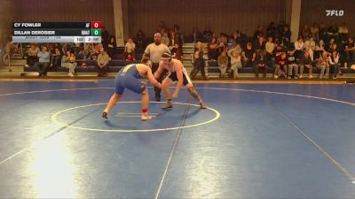 184 lbs Champ. Round 2 - Dillan DeRosier, Unattached vs Cy Fowler, Air Force