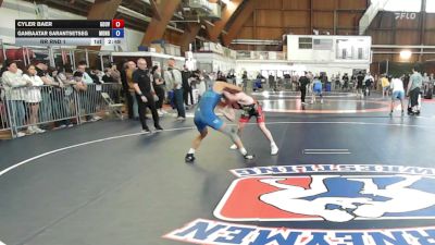 152A lbs Rr Rnd 1 - Cyler Baer, Gouverneur Wrestling Club vs Ganbaatar Sarantsetseg, Mongolia