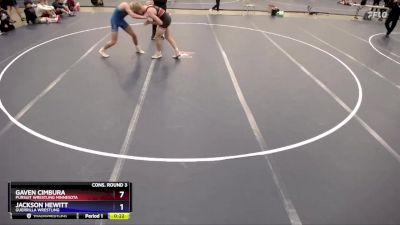 175 lbs Cons. Round 3 - Gaven Cimbura, Pursuit Wrestling Minnesota vs Jackson Hewitt, Guerrilla Wrestling