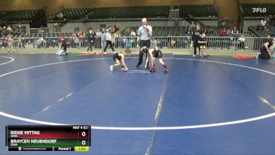 59 lbs Round 1 - Braycen Neuendorf, Iowa vs Ridge Mittag, Iowa