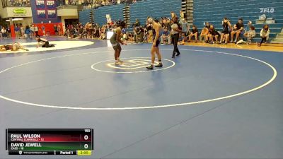 150 lbs Round 3 (4 Team) - Paul Wilson, Central (Carroll) vs David Jewell, Cass