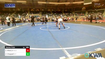 110 lbs Quarterfinal - Zachery Wise Jr, Mojo Grappling Academy vs Zayne Chappell, Tulsa Blue T Panthers