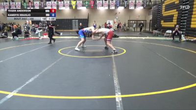 190 lbs Champ. Round 1 - Tegen Anderson, Moen Wrestling Academy vs Kamdyn Kraklio, Hawkeye Wrestling Academy