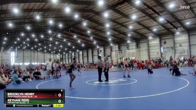 90 lbs Quarters - Brooklyn Henry, Team Pennsylvania Blue vs Keyhani Reed, Mayhem WC Black