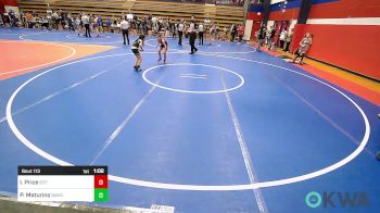 57-62 lbs Rr Rnd 1 - Ila Price, Tulsa Blue T Panthers vs Presley Maturino, Broken Arrow Wrestling Club