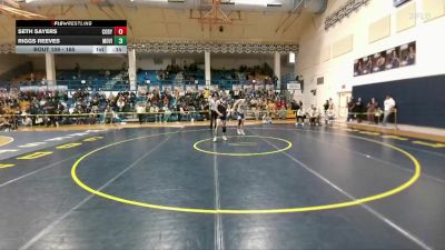 165 lbs Cons. Round 2 - Riggs Reeves, Mountain View vs Seth Sayers, Cody