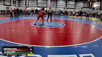 150 lbs Finals (2 Team) - Grayson Cahill, GREAT NECK WRESTLING CLUB vs Zymihr Dabbs, FCA LYNCHBURG