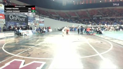 5A Boys 190 lbs Cons. Round 2 - Adrian Thomas, Canby Boys vs Efran Ybarra, South Albany Boys