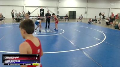 97 lbs Placement Matches (8 Team) - Carlos Sparks, Oklahoma Red vs Jason DeMarco, Connecticut