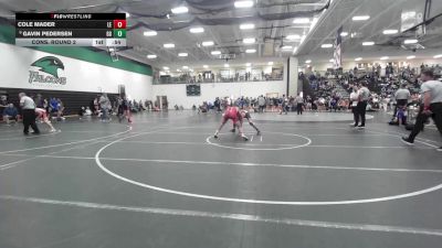 150 lbs Cons. Round 2 - Cole Mader, Lawrence Elite vs Gavin Pedersen, GI Grapplers