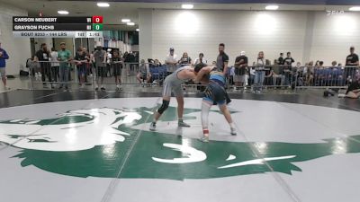 144 lbs Round Of 32 - Carson Neubert, WI vs Grayson Fuchs, MI