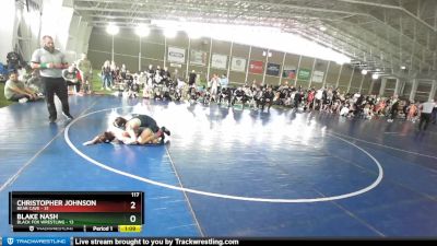 117 lbs Round 2 (4 Team) - Christopher Johnson, Bear Cave vs Blake Nash, Black Fox Wrestling