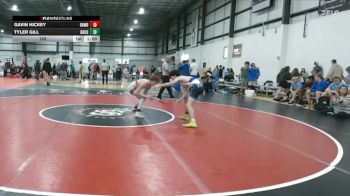 120 lbs 1 - Gavin Hickey, RALEIGH AREA WOLFPACK BLACK vs Tyler Gill, GROUND UP USA