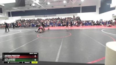 120 lbs Quarterfinal - Vito Gomez, Indio High School vs Jayden Preston, Live Training Wrestling