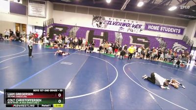 55 lbs Quarterfinal - Liam Gregersen, Victory Wrestling vs Colt Christoffersen, Bear River Jr High Wrestling C