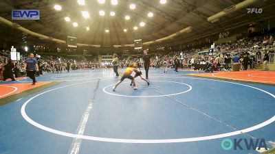 52 lbs Quarterfinal - Abner Kirkes, McAlester Youth Wrestling vs Koen Thurman, Sperry Wrestling Club