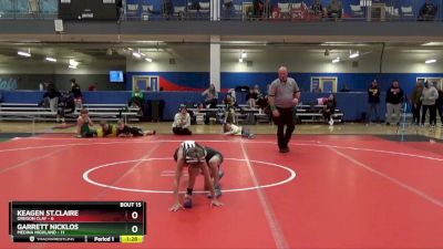 60 lbs Round 5 (6 Team) - Garrett Nicklos, Medina Highland vs Keagen St.Claire, Oregon Clay