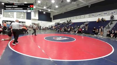 235 lbs 3rd Place Match - Isabella Lorenzana, Marina vs Mariah Nunez, Palm Desert