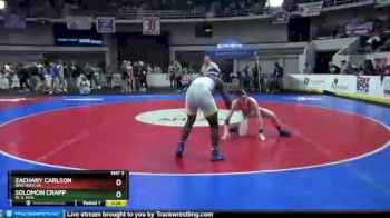 1 lbs Quarterfinal - Solomon Crapp, W. S. Neal vs Zachary Carlson, New Hope HS