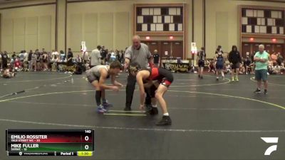 140 lbs Round 4 (6 Team) - Mike Fuller, SVRWC vs Emilio Rossiter, Yale Street WC