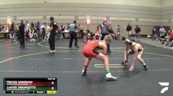 120 lbs Quarterfinals (8 Team) - Carter DiBenedetto, Untouchables Black vs Trevor Anderson, Aggression Legionaries