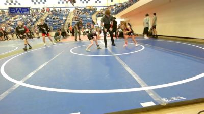 55 lbs 3rd Place - Birdie Surowiak, Claremore Wrestling Club vs Nevalee Petty, Skiatook Youth Wrestling