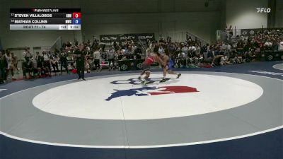 74 lbs Champ. Round 2 - Steven Villalobos, Garage Boyz Wrestling vs Mathias Collins, Menlo Wrestling Club