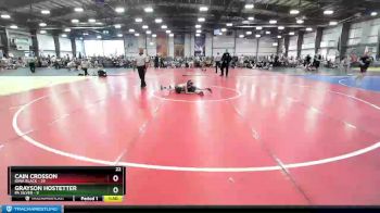 88 lbs Rd# 7- 10:45am Saturday Final Pool - Cain Crosson, Iowa Black vs Grayson Hostetter, PA Silver