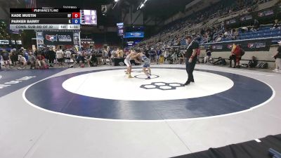 132 lbs Cons. Sub-rd Of 32 - Kade Mustin, New York vs Parker Barry, Illinois