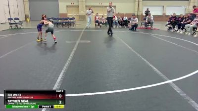 44 lbs Round 4 - Bo West, Panther Wrestling Club vs Tayvien Neal, LaFayette Youth Wrestling