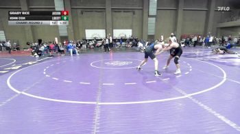 120 lbs Champ. Round 2 - John Cox, Liberty vs Graidy Rice, Jackson